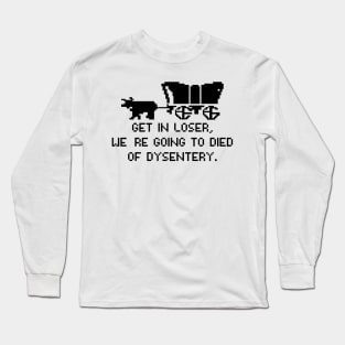 oregon trail - social studies teacher - Historian Gift - funny history teacher Long Sleeve T-Shirt